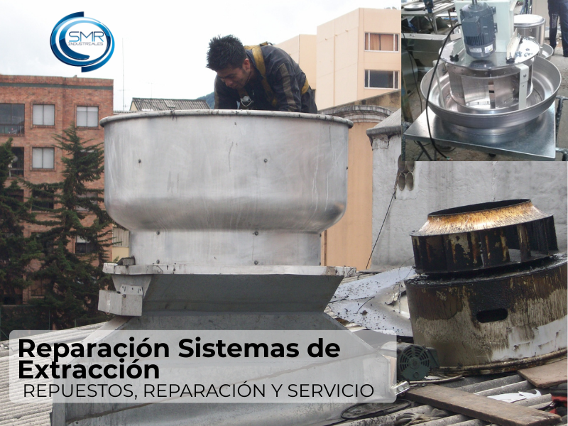 Reparación de emergencia de sistemas de extracción de aire en planta industrial por SMR Industriales.